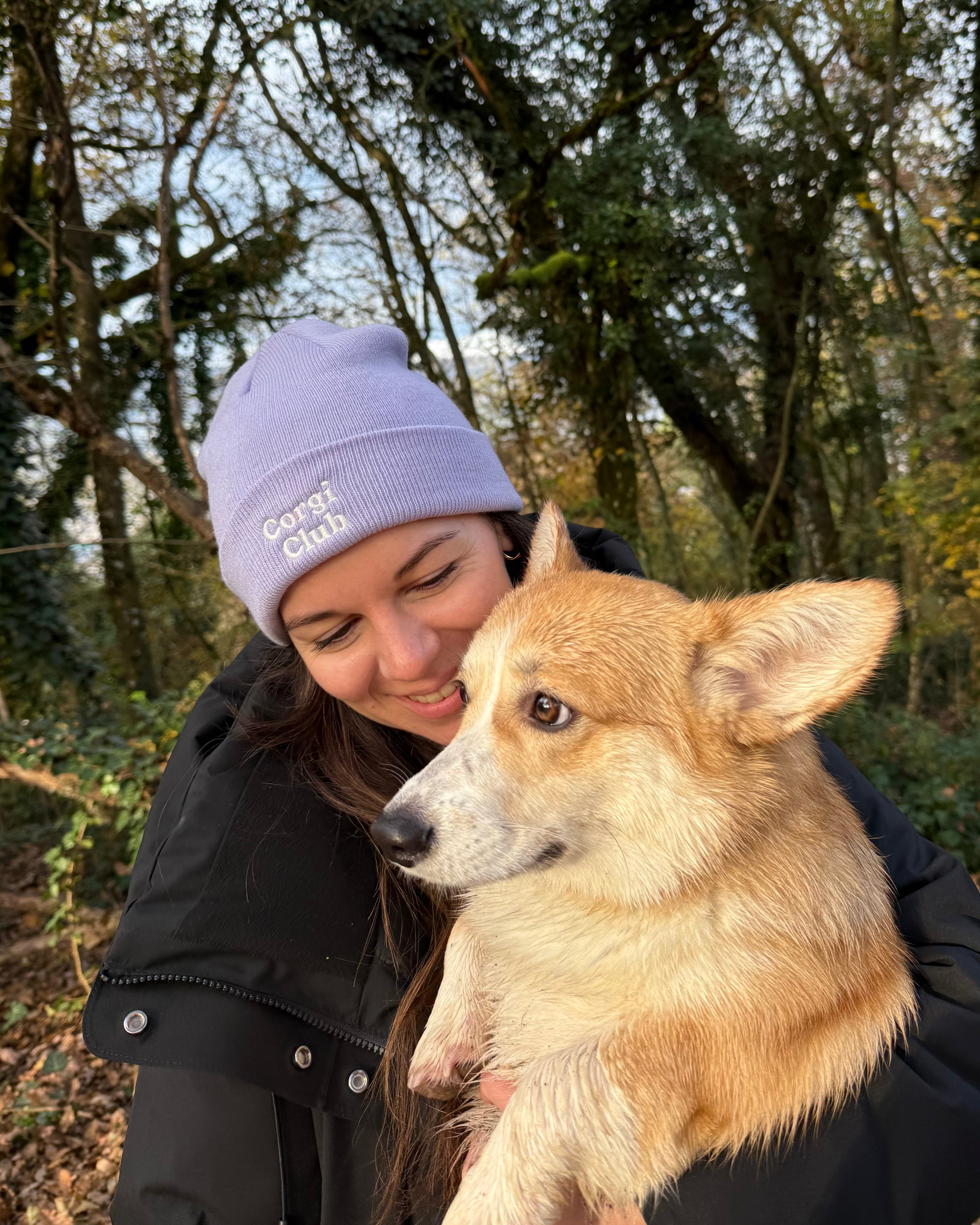 bonnet corgi club lilas