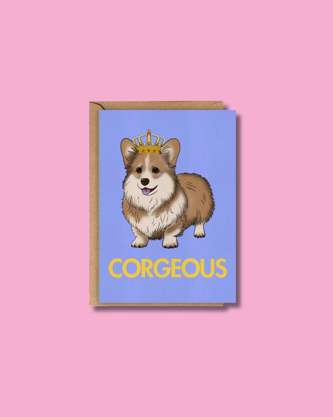 Carte Corgi - Corgeous