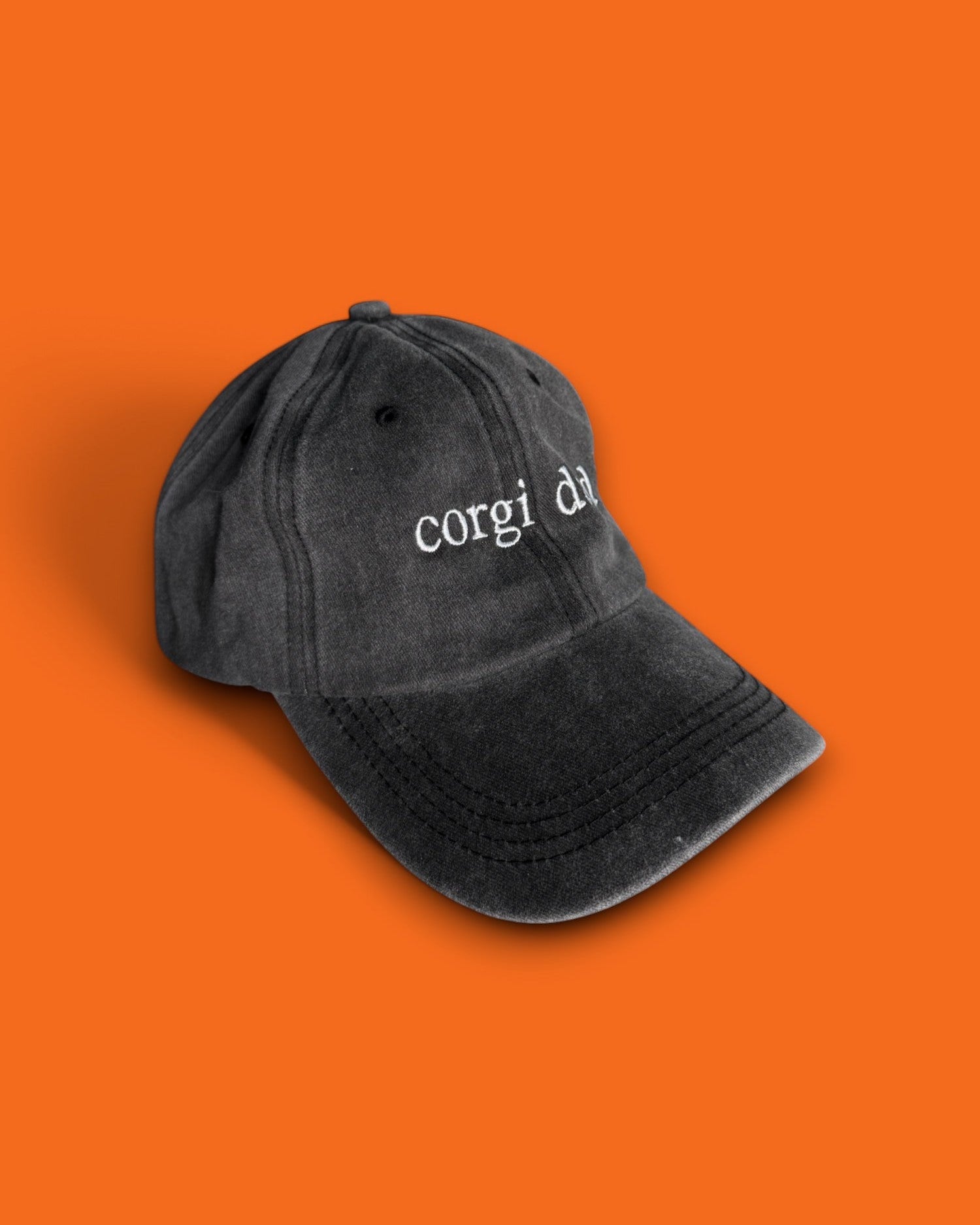 casquette corgi dad noire