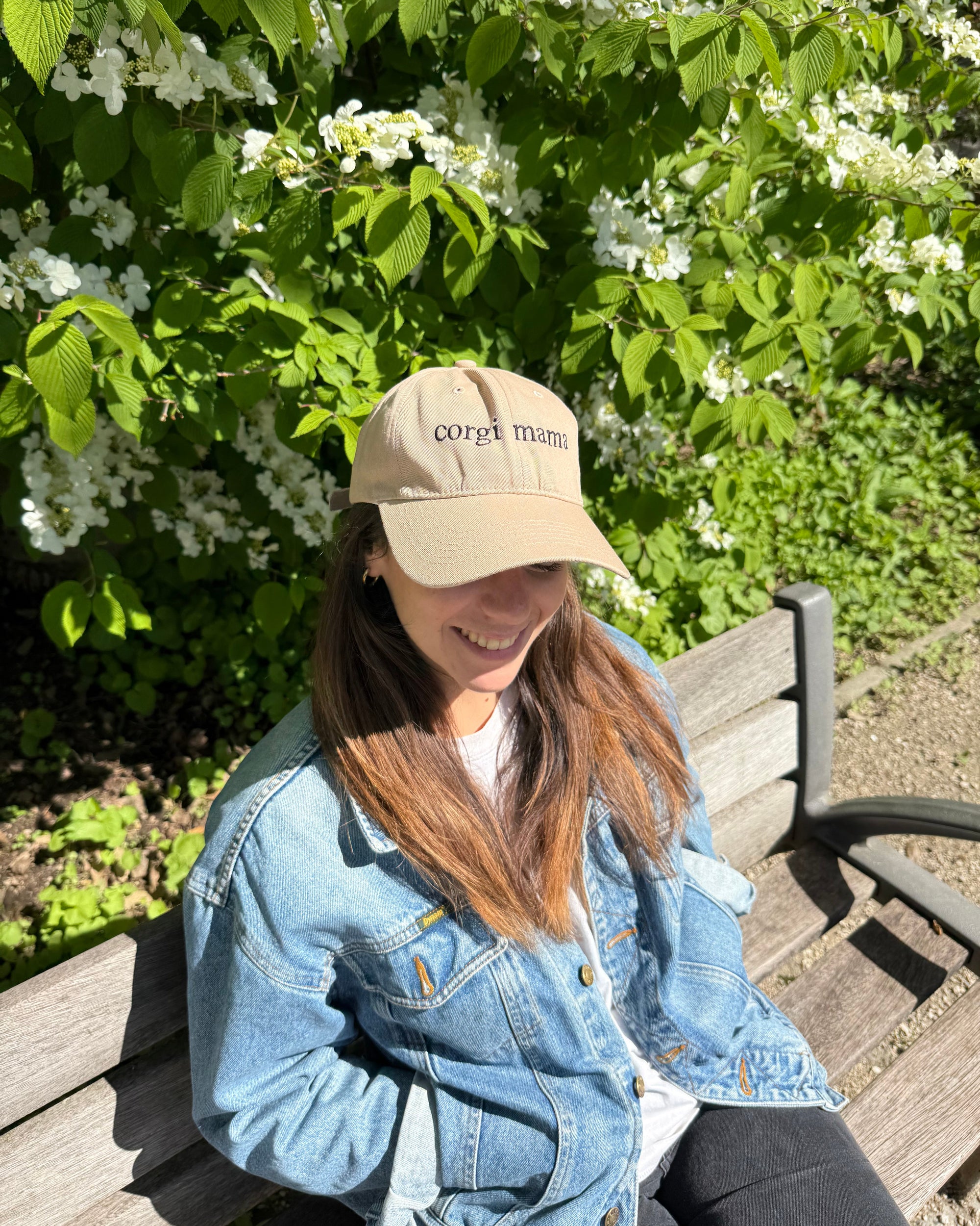 casquette corgi mom beige