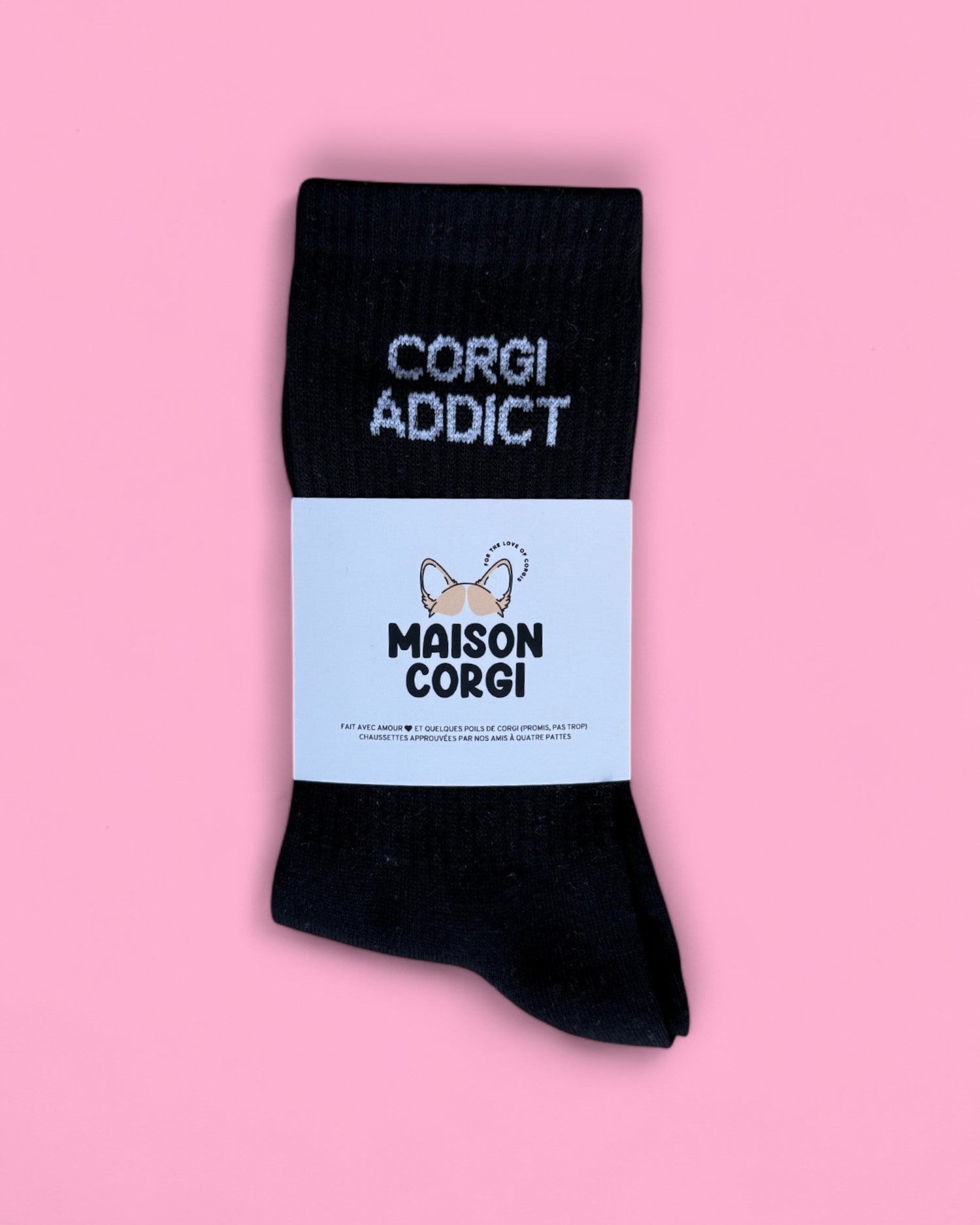 chaussettes corgi addict