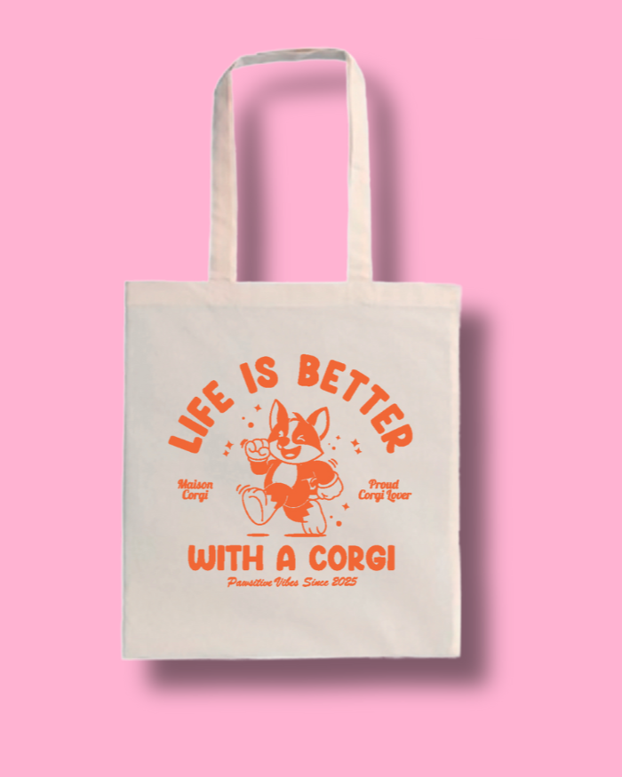 tote bag corgi